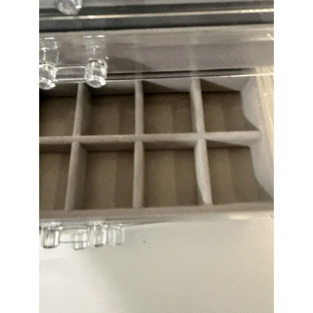 Compact 5-Drawer Jewelry Organizer with Customized Velvet Inserts - Acrylic